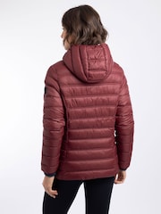 Weird Fish Red Eshka Lightweight Padded Jacket - Image 4 of 8