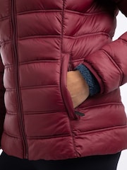 Weird Fish Red Eshka Lightweight Padded Jacket - Image 6 of 8