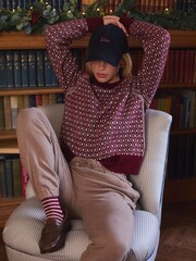 Joules Chadwick Navy Corduroy Cap - Image 3 of 10