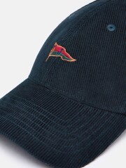 Joules Chadwick Navy Corduroy Cap - Image 9 of 10