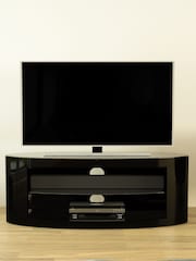 AVF Black Buckingham 1100 Oval TV Stand - Image 1 of 2