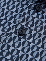 Ted Baker Sport Blue Armourr GEO Golf Polo Shirt - Image 2 of 3