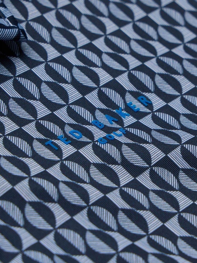 Ted Baker Sport Blue Armourr GEO Golf Polo Shirt - Image 3 of 3 Ted Baker Sport Blue Armourr GEO Golf Polo Shirt - Image 3 of 3