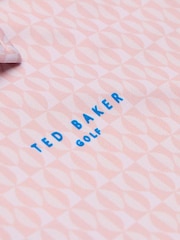 Ted Baker Sport Pink Armourr GEO Golf Polo Shirt - Image 3 of 4