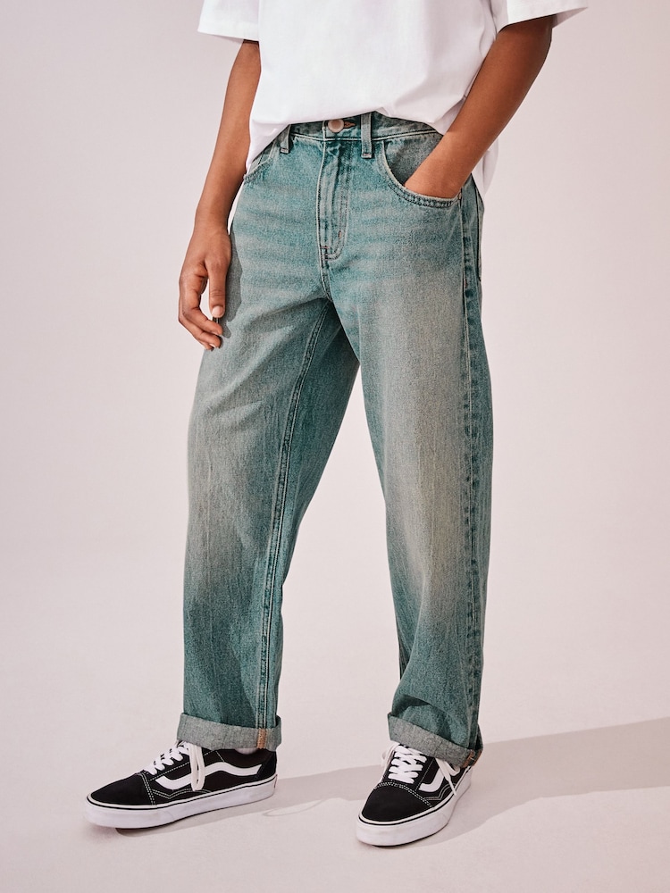 Blue Tint Wide Fit Authentic 100% Cotton Jeans (3-16yrs) - Image 1 of 8