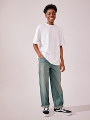 Blue Tint Wide Fit Authentic 100% Cotton Jeans (3-16yrs) - Image 3 of 8