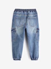 Vintage Blue Cargo Jeans With Elasticated Waist (3-16yrs) - Image 2 of 3