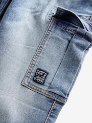 Vintage Blue Cargo Jeans With Elasticated Waist (3-16yrs) - Image 3 of 3