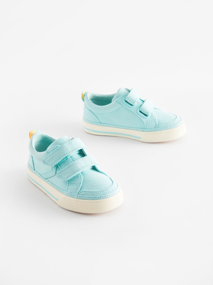Blue Standard Fit (F) Two Strap Touch Fastening Trainers - Image 1 of 5