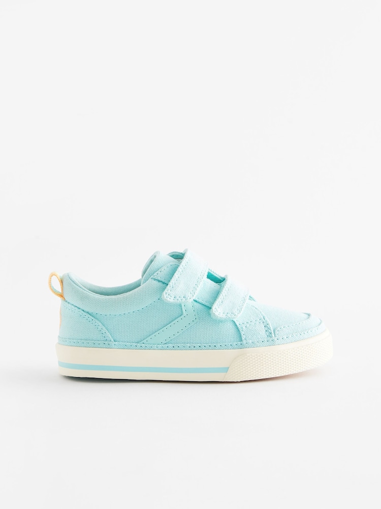 Blue Standard Fit (F) Two Strap Touch Fastening Trainers - Image 2 of 5