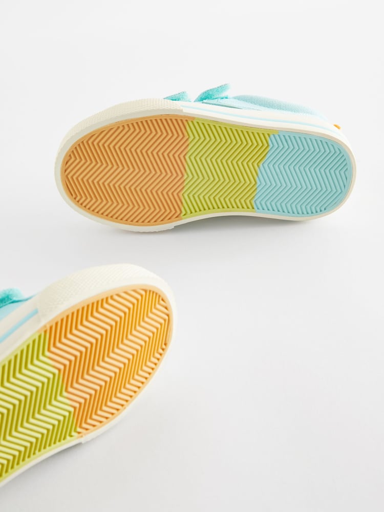 Blue Standard Fit (F) Two Strap Touch Fastening Trainers - Image 4 of 5
