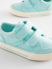 Blue Standard Fit (F) Two Strap Touch Fastening Trainers - Image 5 of 5
