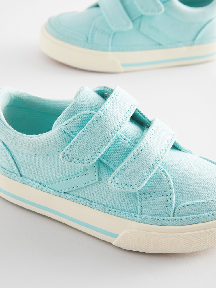 Blue Standard Fit (F) Two Strap Touch Fastening Trainers - Image 5 of 5