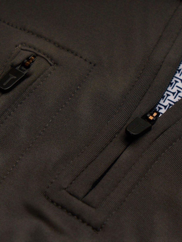 Ted Baker Sport Grey Rorry Half Zip Golf Mid Layer Fleece - Image 3 of 3