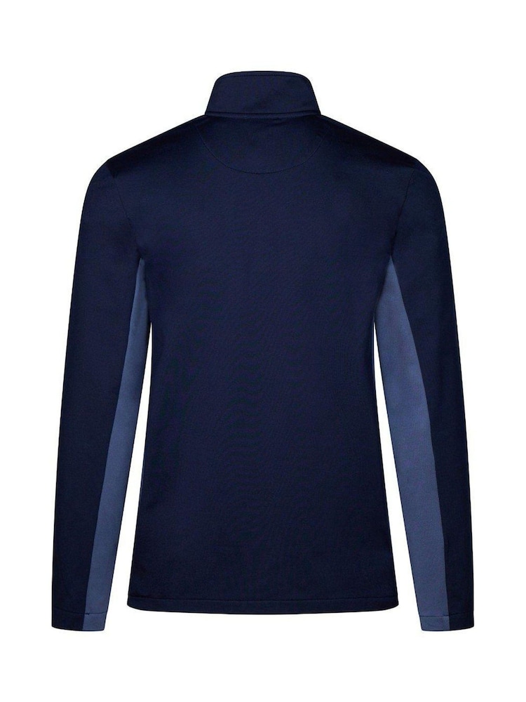 Ted Baker Sport Blue Rorry Half Zip Golf Mid Layer Fleece - Image 2 of 3