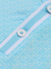 Ted Baker Sky Blue Men's Parre Golf Polo Shirt - Image 3 of 4