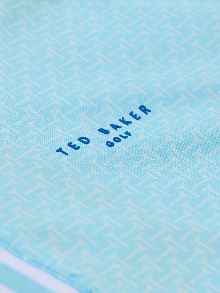 Ted Baker Sky Blue Men's Parre Golf Polo Shirt - Image 4 of 4