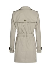 Tommy Hilfiger Camel Brown Heritage Single Breasted 100% Cotton Trench Coat - Image 8 of 9