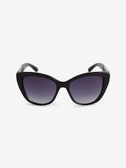 Black Chain Detail Cat Eye Sunglasses - Image 4 of 6