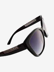 Black Chain Detail Cat Eye Sunglasses - Image 5 of 6