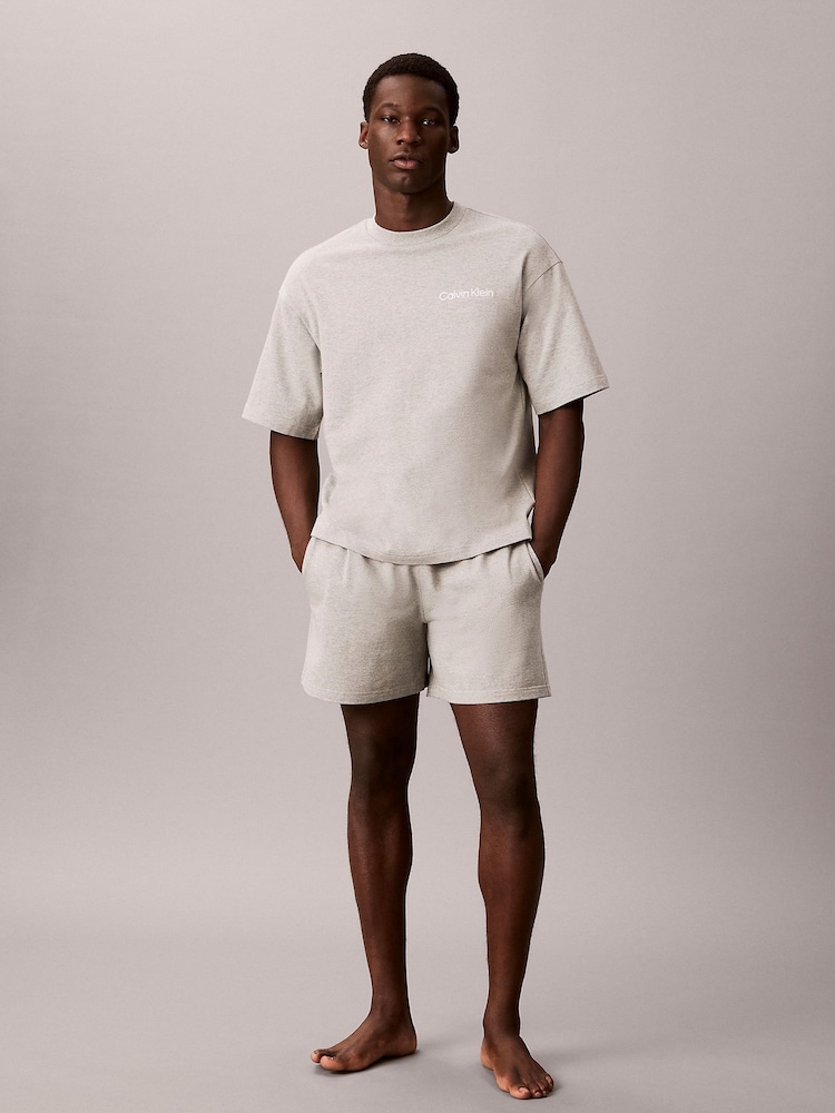 Calvin Klein Grey Cotton Classics Pyjamas Top - Image 1 of 1 Calvin Klein Grey Cotton Classics Pyjamas Top - Image 1 of 1
