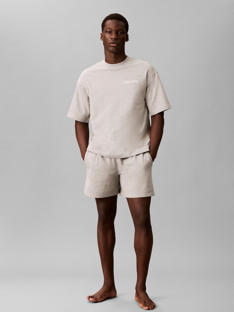 Gris - Calvin Klein Cotton Classics Pyjamas Top - Image 2 de 5