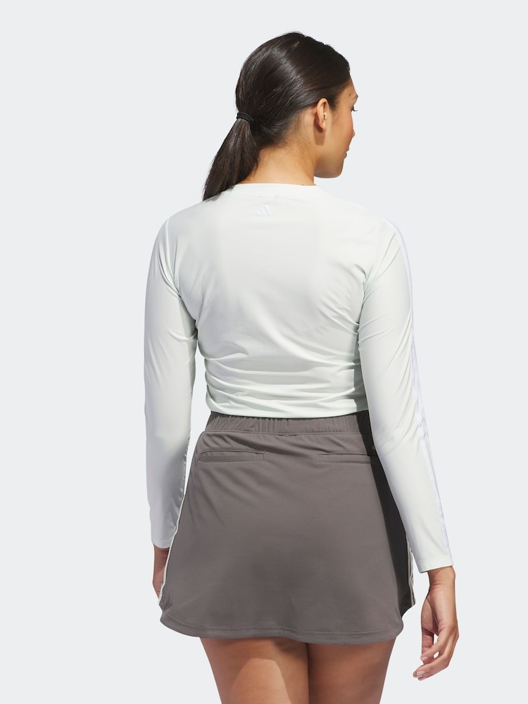 adidas Golfa Womens Light Green Ultimate 365 Twistknit Long-Sleeve Top - Image 2 of 7