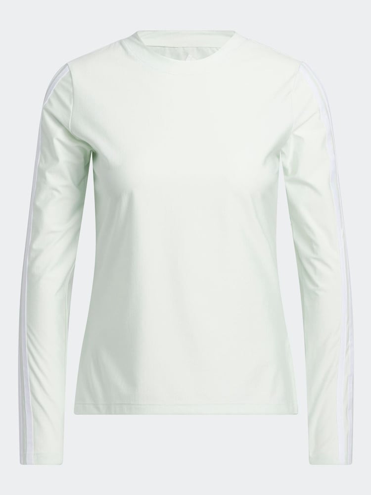 adidas Golfa Womens Light Green Ultimate 365 Twistknit Long-Sleeve Top - Image 7 of 7