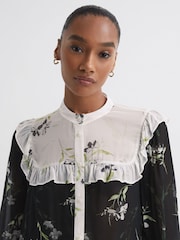 Florere Sheer Floral Blouse - Image 3 of 5