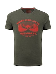 Weird Fish Green Lakes Front Print Graphic T-Shirt - Image 5 of 6
