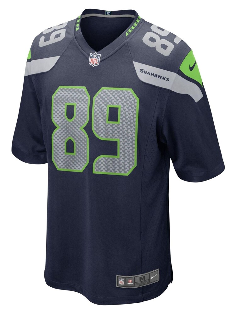 Nike Blue Seattle Seahawks Home Game Jersey - Will Dissly - Image 2 of 3 Nike Blue Seattle Seahawks Home Game Jersey - Will Dissly - Image 2 of 3
