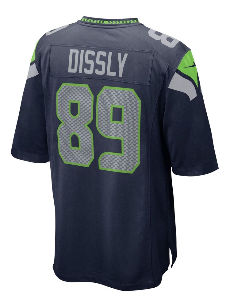 Nike Blue Seattle Seahawks Home Game Jersey - Will Dissly - Image 3 of 3 Nike Blue Seattle Seahawks Home Game Jersey - Will Dissly - Image 3 of 3