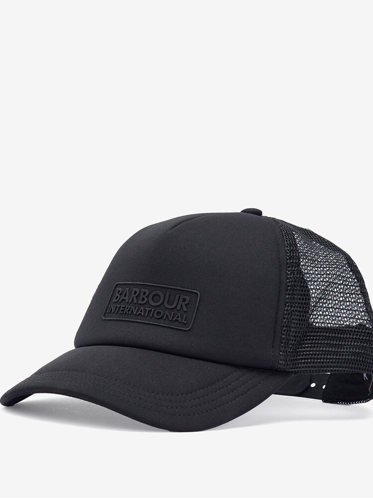 Barbour® International Black Heli Trucker Cap - Image 1 of 4