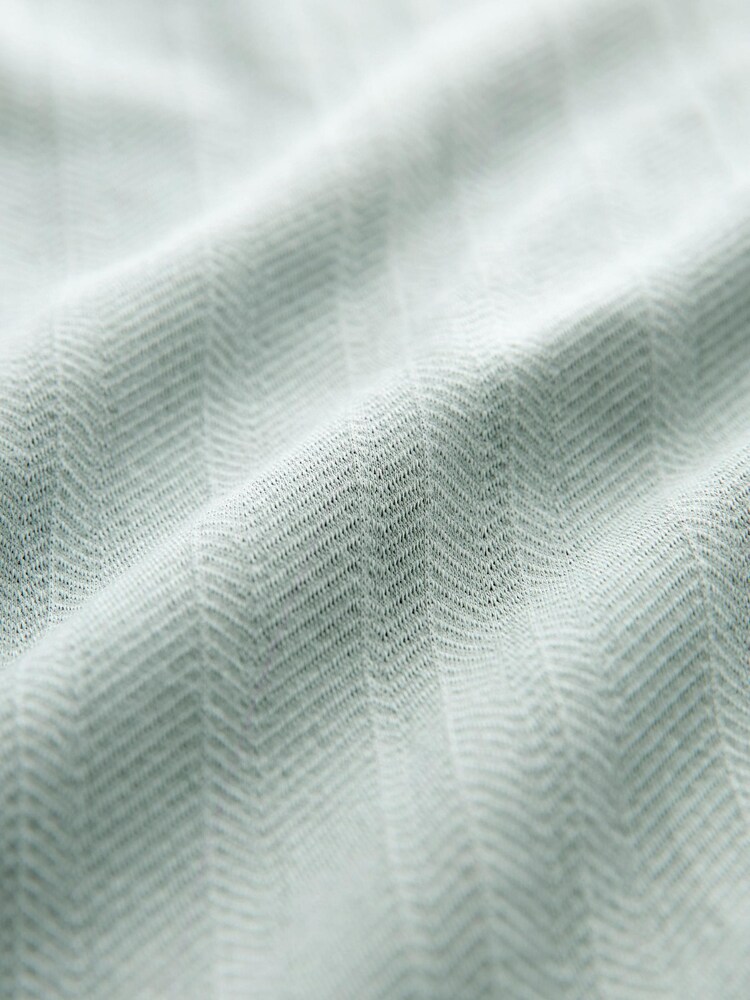 Light Blue Smart Jersey Short Sleeve Cuban Collar Shirt - Image 7 of 7