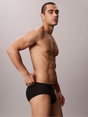 Calvin Klein תחתוני בריף - בד כותנה עם כיתוב, דגם Heritage - תמונה 4 מתוך 4