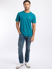 Weird Fish Blue Fished Branded Cotton T-Shirt - Image 3 of 6