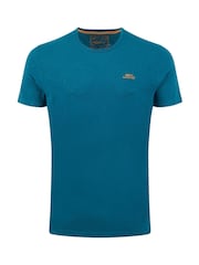 Weird Fish Blue Fished Branded Cotton T-Shirt - Image 5 of 6