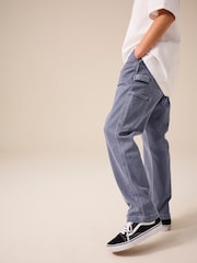 Navy Blue Denim Carpenter 100% Cotton Jeans (3-16yrs) - Image 4 of 7