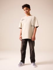 Brown Loose Fit Authentic 100% Cotton Jeans (3-16yrs) - Image 2 of 11