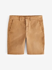 French Connection Tan Brown Chino Shorts - Image 3 of 4