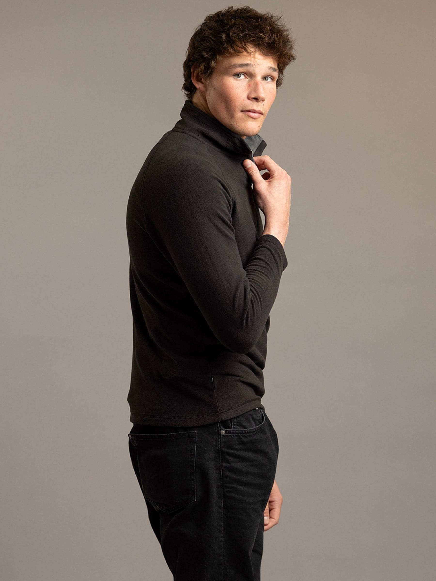 Buy Trespass Black Quarter Zip Blackford Micro Fleece from Next USA