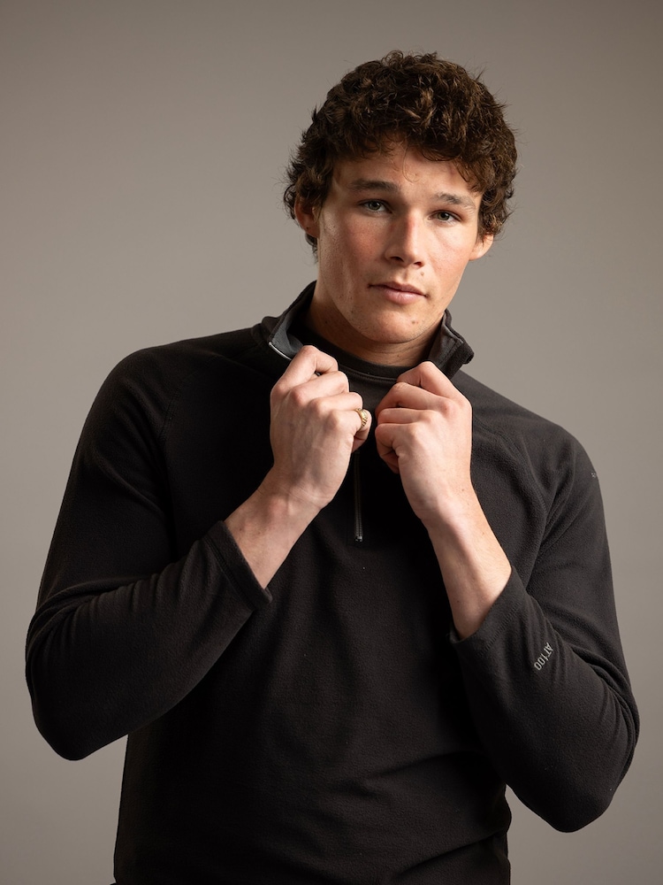 Trespass Quarter Zip Blackford Micro Fleece - Image 4 of 5