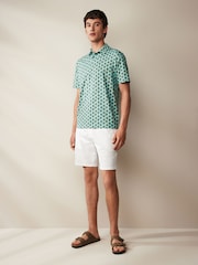 Green Turtle Print Polo Shirt - Image 2 of 8