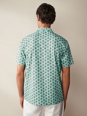 Green Turtle Print Polo Shirt - Image 3 of 8