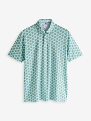 Green Turtle Print Polo Shirt - Image 6 of 8