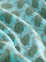 Green Turtle Print Polo Shirt - Image 8 of 8
