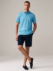 Blue Gecko Print Polo Shirt - Image 2 of 8
