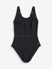 Speedo Black Womens Shaping Lunia Glow Swimsuit 1 Piece with Adjustable Straps - Image 6 of 6