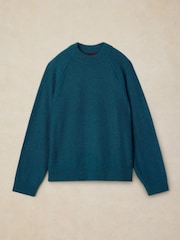 White Stuff Green Milton Mock Neck Jumper - Image 6 of 6