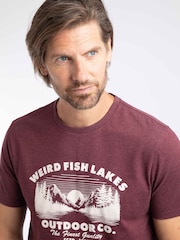 Weird Fish Red Lakes Front Print Graphic T-Shirt - Image 3 of 6